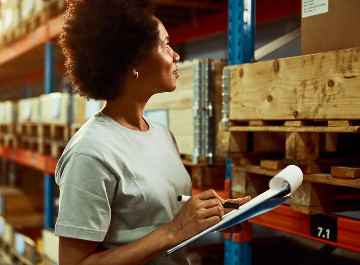 woman with clipboard